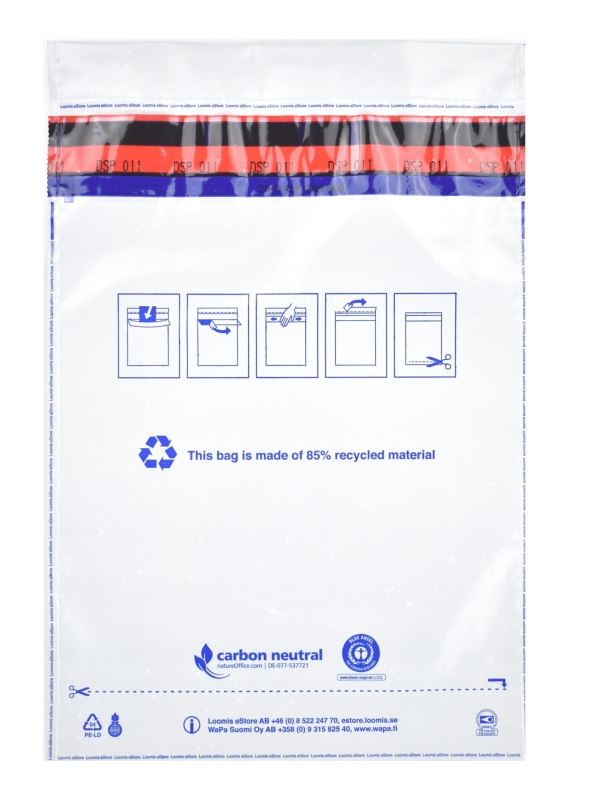 Värdepåse eng 25x35cm säkerhet, utan insättningsblankett - 2