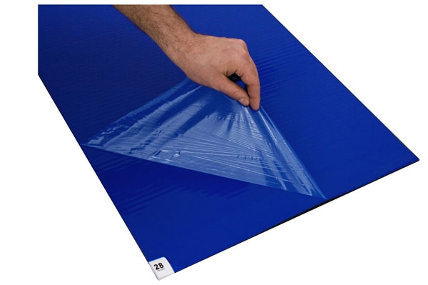 Klibbmatta engångs EasiTex,  60x115cm 30lager blå - EasiTex