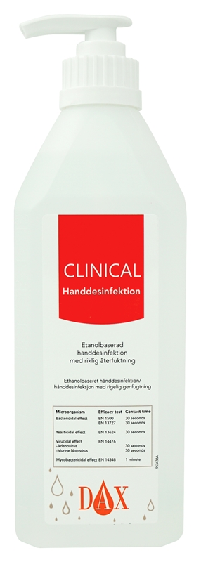 Handdesinfektion Dax Clinical 75%, 600ml m pump - Dax - 1
