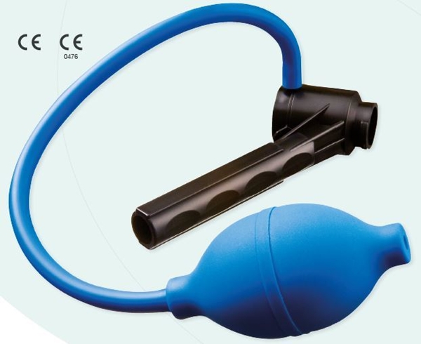 Insufflator blå ballong, engångs rektoskopi