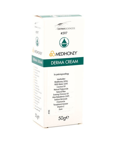 Sårkräm Medihoney Derma creme, 50g tub 30% honung - Medihoney