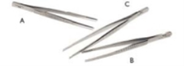 Pincett tvär spets, 15cm