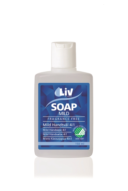 Mild handtvål 4i1 Liv, 150ml m snäpplock oparfymerad - LiV