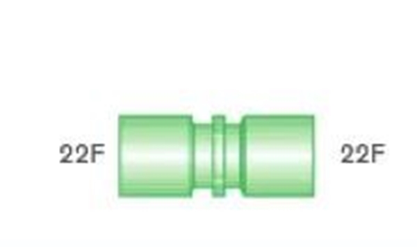 Koppling rak, 22mm 22F/22F