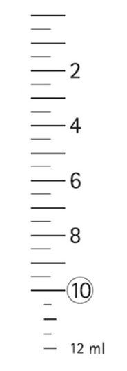 Spruta luer 3komp KD-Ject, 10ml grad 0,5ml excentrisk - KD-Ject III - 3