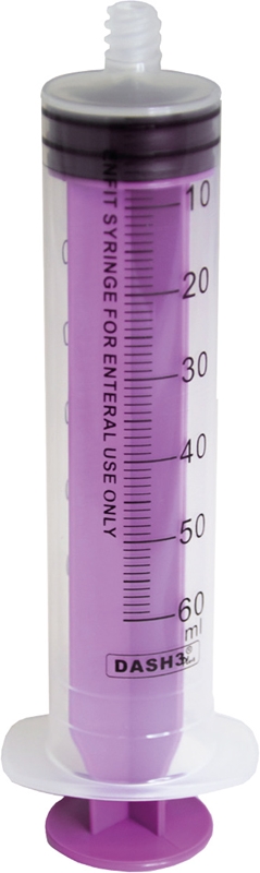 Enteralspruta, excentrisk spets, 60ml ENFit diskbar