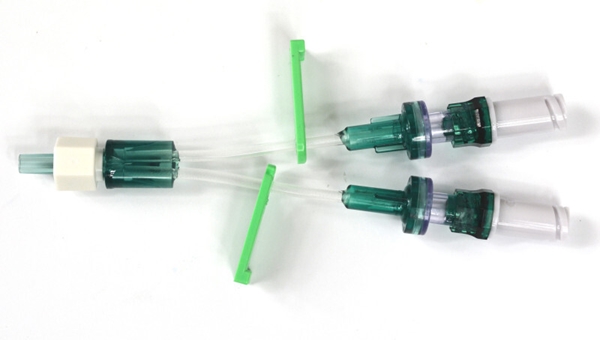 Injektionsventil bionector, 2 förl slangar 3cm Octopus 2