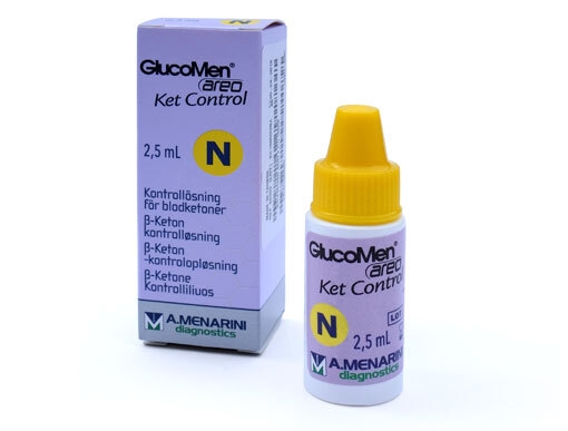 Kontrollösning t glukossticka, GlucoMen Areo Ket Control N