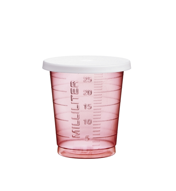 Medicinbägarlock plast Eco, för smal bägare vit