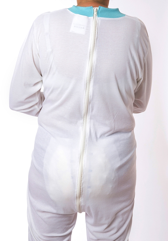 Fixeringspyjamas med dragkedja, Heinex blixtl i rygg M/L - Heinex - 2