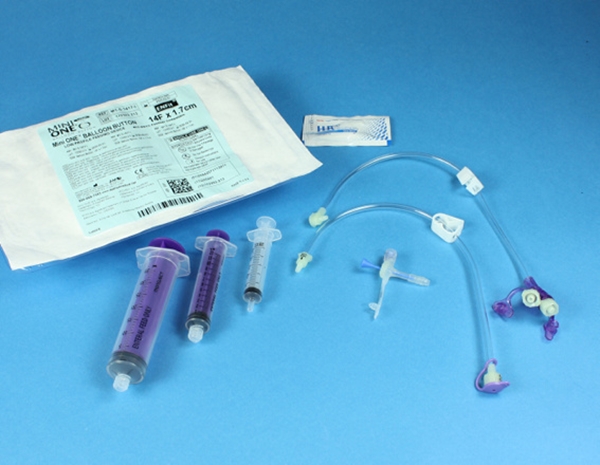 Gastrostomiport Mini One Set, 14Fr längd 6,0cm Enfit 