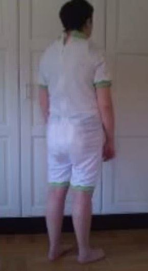 Fixeringspyjamas med dragkedja, Heinex blixtl i rygg M/L - Heinex