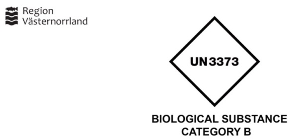 Provpåse labprover för interna transporter 180*265mm RVN logo, 180x265mm RVN logo - 2