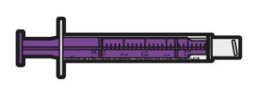 Enteral spruta Hardam, 2,5ml ENFit diskbar LDT