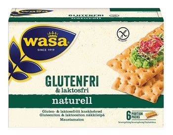 Knäckebr Naturell GF & LF, 240g Wasabröd