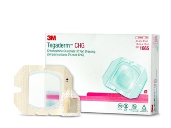 Venkateterförband Tegaderm CHG, 12x12cm PAC förstärkt - Tegaderm