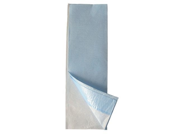 Underlägg provtagning pa/plast, 37x50cm vit/blå