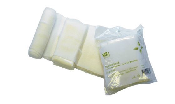 Första förband ViTri, 20x20cm kompr+el.binda 10cmx4m
