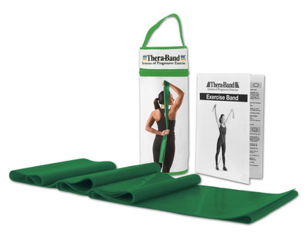 Träningsband Thera-Band, 2,5m hårt grön - Thera-Band