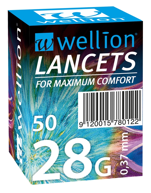 Lansett Wellion, 28G (0,37mm) blå 50-p - 1