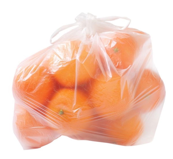 Fruktpåse HDPE knythandtag, 7kg 210/150x500mm 10my transp