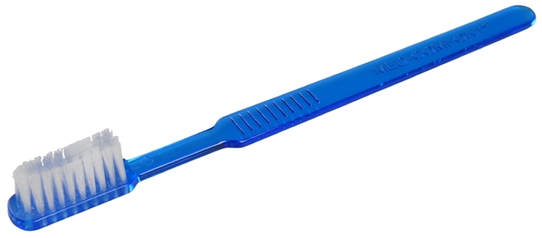 Tandborste korttid, med tandkräm blå