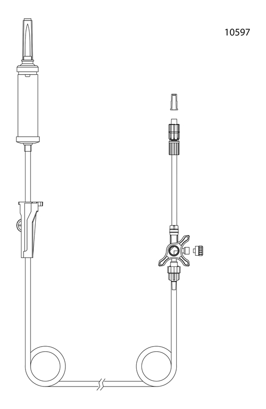 Infusions agg u luftn evercare , 180cm fast 3vkr PVC-fri - evercare® inLine - 2