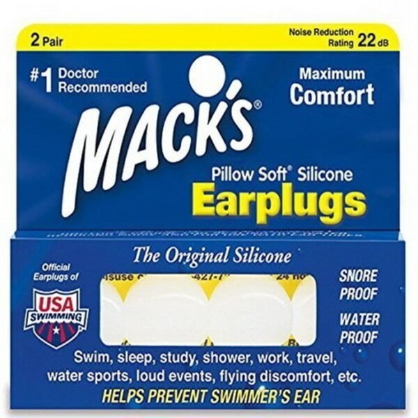 Öronpropp Mack's, silikon ofärgade