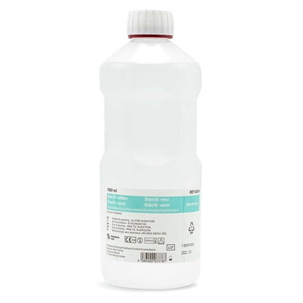 Sterilt vatten Versylene, 1000ml plastflaska - Versylene
