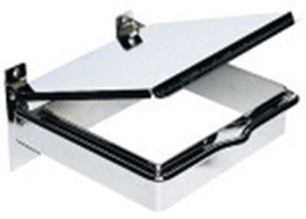 Hållare för sanitetspåse, m lock förkromad