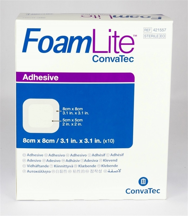 Tunt skumförband silikon FoamLite, 8x8cm Border Lite - FoamLite