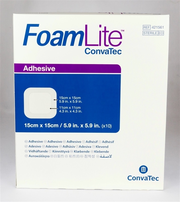 Tunt skumförband silikon FoamLite, 15x15cm Border Lite - FoamLite