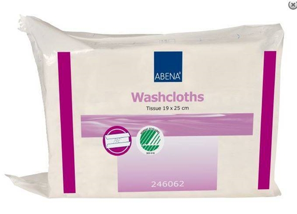 Tvättlapp papper 6L c-vikt, 19x25cm vit Svanen - Soft Care