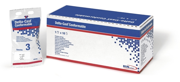 Gipsbinda Delta-Cast Conformable, 10cmx3,6m röd - Delta-Cast
