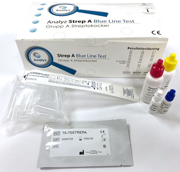 Test Strep A Blue Line, Snabbtest för Strep A