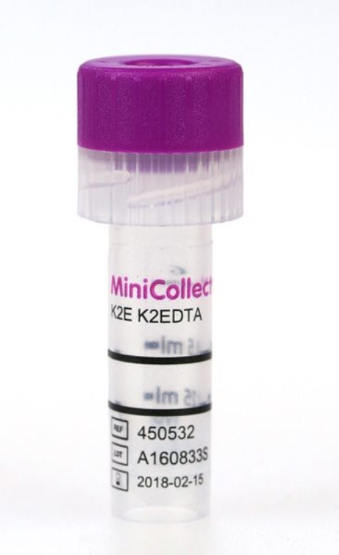 Kapillärrör MiniCollect, 250-500µl K2EDTA lila