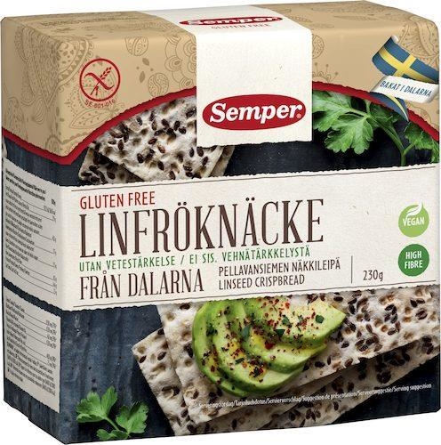 Linfröknäcke Dalarna Glutenfri, 230g Semper