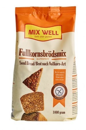 Glutenfri Fullkornsbrödmix, 1000g Fullkornsbrödmix Mixwell