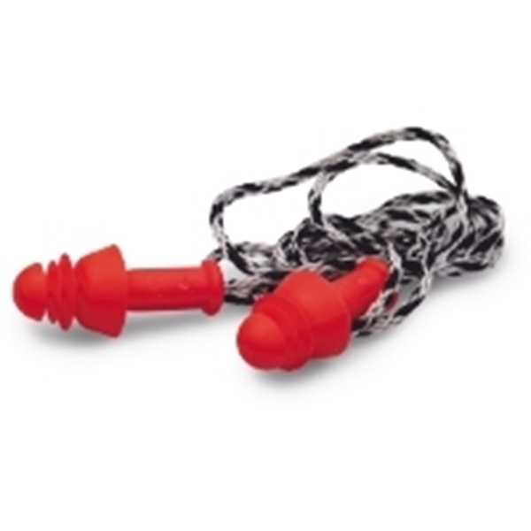 Öronpropp Twiny silik ETC, med snöre röd