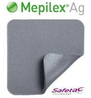 Skumförband silver silikon Mepilex Ag, 13x20cm Häl - Mepilex