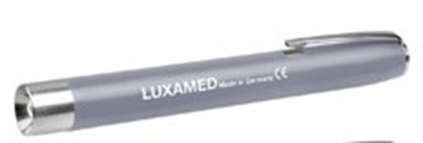 Pennlampa Luxamed för ögondiagnostik, 2,2V grå inkl batteri