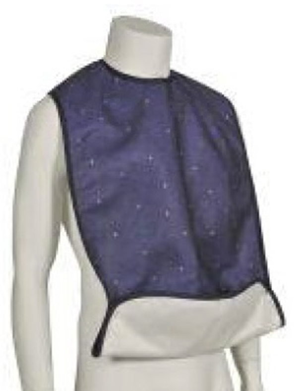 Haklapp flergångs med ficka ABENA, 45x90cm absorberande blåmönst