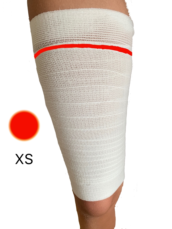 Benfixering urinpåse LegFix, XS 20-30cm röd - ProSense