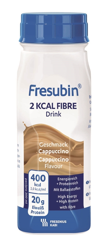 Fresubin 2 kcal fibre Drink, 4x200ml cappucino