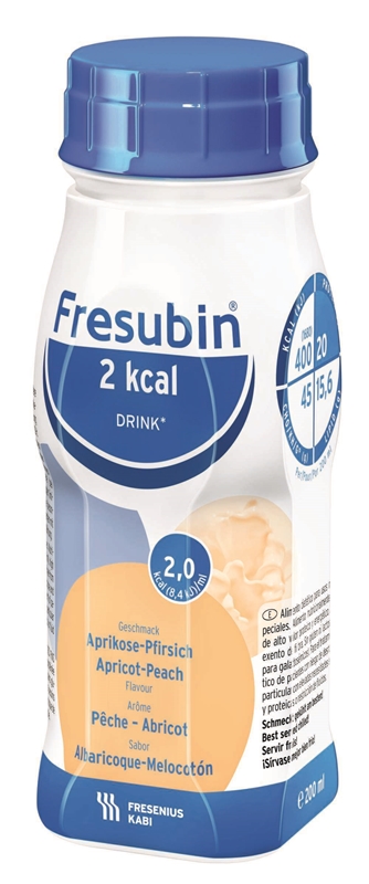 Fresubin 2 kcal DRINK, 4x200ml aprikos persika