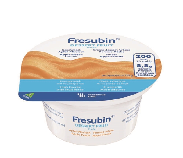 Fresubin dessert fruit, 4x125g äpple persika
