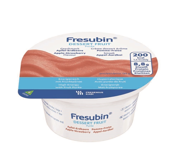 Fresubin dessert fruit, 4x125g äpple jordgubb