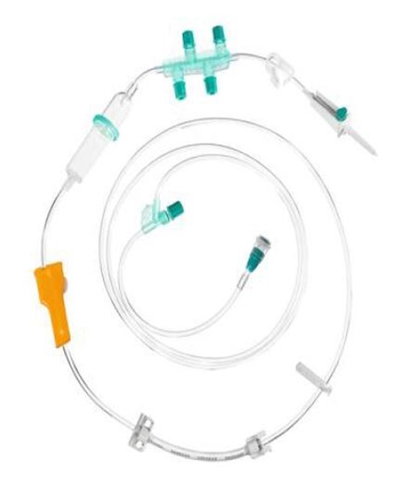 Infusionsaggregat Cyto-Set med 5 injektionsmembran till infusionspump, 210cm t Infusomat Space