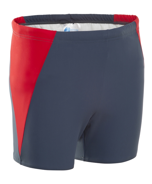 Badbyxa inko med ben Kes-Vir, 7-8 år grå/röd - Kesvir