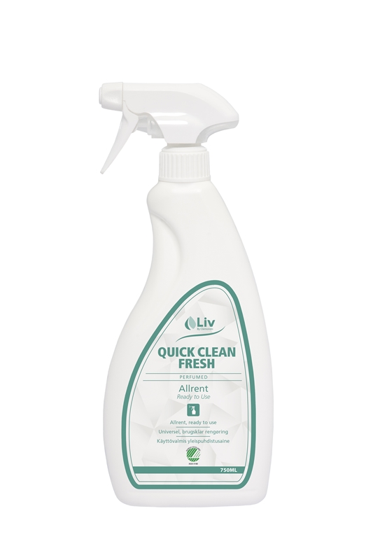 Allrengöring Quick Clean LIV, 750ml spray Svanen oparfymerad - LiV